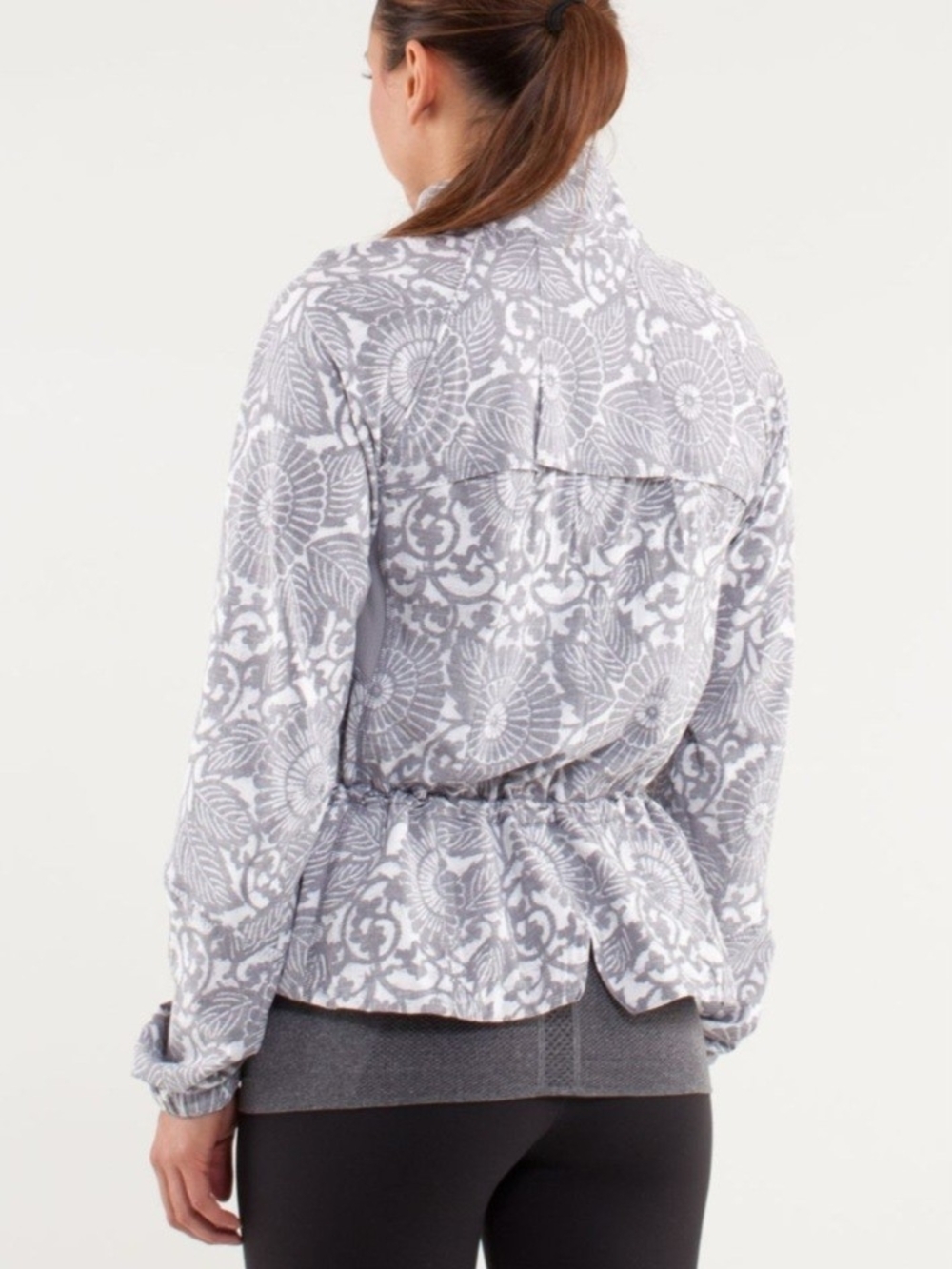 Rare Size 6 Lululemon Run: Travel To Track Jacket *Print
Beachy Floral White